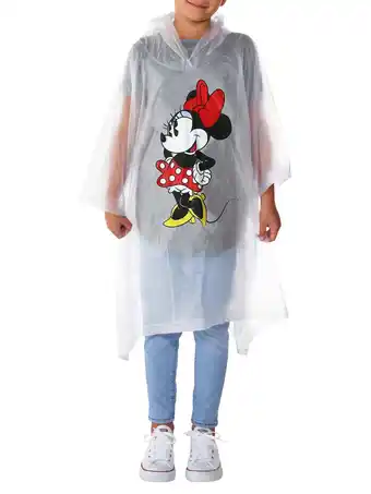 Walmart Disney Girls Minnie Mouse Classic Rain Poncho Clear Water Resistant offer