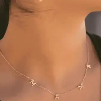 Walmart 14K Gold Mama Bib Necklace - (Mom , Mother - Great Gift) offer
