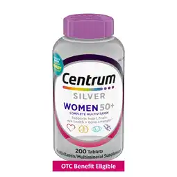 Walmart Centrum Silver Womens 50 Plus Multivitamin With Vitamin B, C, D3 & E, 200 Count offer