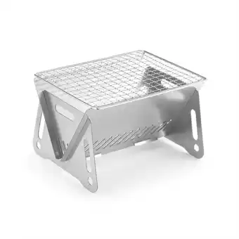 Walmart Foldable Barbecue Oven with BBQ Grill Stainless Steel Charcoal Oven for Outdoor Camping Gueiykk offer