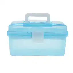 Walmart MultiPurpose Handled Box With Dividers DIY Hobby Craft Storage Case offer
