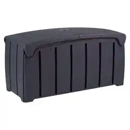 Walmart Strata Products Outdoor 85 Gal Patio Storage Deck Box w/Dual Door Lid,Black offer