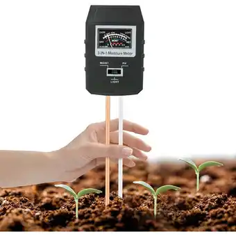 Walmart 3-in-1 Soil Garden Plant PH Water Light Testing Monitor Moisture Meter Tester offer
