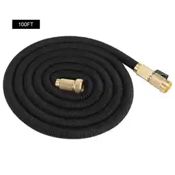 Walmart Gseagtia Expanding Flexible Water Hose Home Garden Cleaning Watering Pipe Black 100FT offer