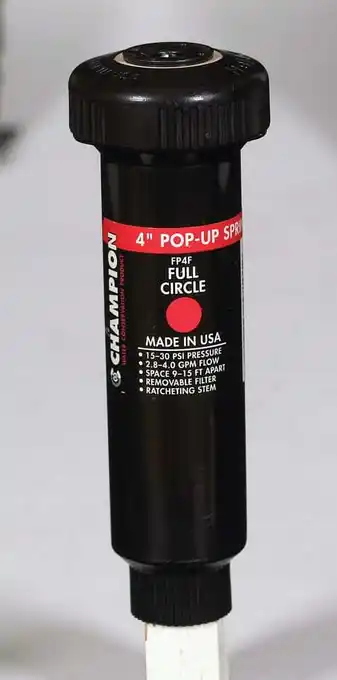 Walmart CHAMPION IRRIG DIV ARROWHEAD BRASS 4-Inch Full-Circle Pop-Up Underground Sprinkler Head FP4F offer