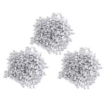 Walmart 300 Pack Of Aluminium Fishing Crimps Double Barrel Crimp Sleeves 0.8mm offer
