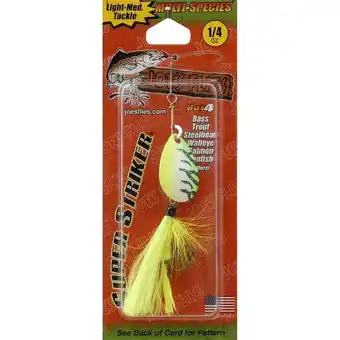 Walmart Joe's Flies Super Striker Elite Series Inline Spinner, Glo-Tiger, 1/4 oz offer