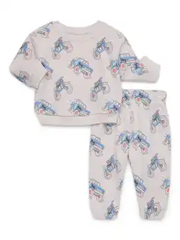 Walmart Garanimals Baby Boys’ Fleece Sweatshirt and Jogger Pants Outfit Set, 2-Piece, Sizes 0m-24m offer