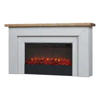 Walmart Real Flame VividFlame Landscape 67.25” x 37.5” 5100 BTU Electric Indoor Fireplace offer