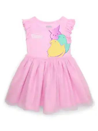 Walmart Peeps Toddler Girls’ Tutu Easter Dress with Flutter Sleeves, Sizes 12M-5T offer