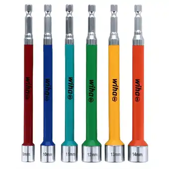 Walmart Wiha 6 Piece Metric Color Coded Impact Nut Setters offer