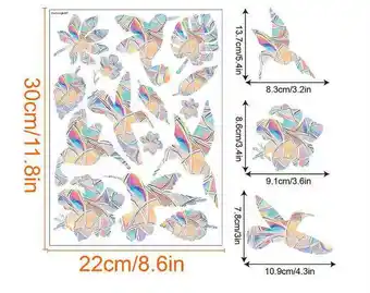 Walmart 1 Set Anti-Collision Window Clings Decorative Static Bird Window Strike Prevention Stickers offer