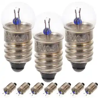 Walmart HOMEMAXS 10pcs E10 2.5V 0.3A Flashlight Electric Bead Light Bulbs for Student Physics Experiments offer