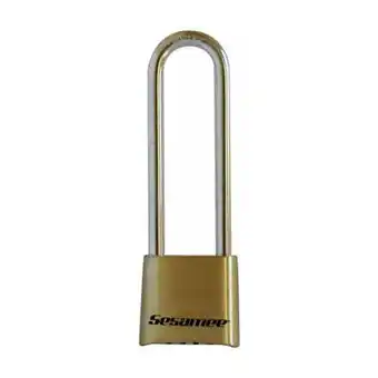 Walmart Sesamee Combination Padlock,1 3/4in,Rectgle,Gold K440 offer