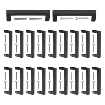 Walmart Mascot Hardware Square Bar 3 In. (76Mm) Matte Black Drawer Pull - Pack of 10 offer