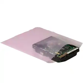 Walmart The Packaging Wholesalers Anti-Static Flat 6 Mil Poly Bags 18 x 36 Pink 200/Case PBAS8590 offer