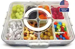 Walmart TroublePro Divided Serving Tray with Lid & Handle, Food-Grade Snackle Box offer