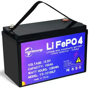 Walmart HayaEnergy Lithium Iron Phosphate 12.8 Volt Automotive Battery, Top Post offer