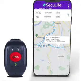 Walmart SecuLife SOS Wristband GPS Tracker for Seniors with 2-Way Calling & Medical Alert offer