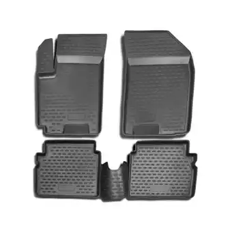 Walmart OMAC Floor Mats Liner for Chevrolet Aveo 2004-2011 Black TPE All-Weather 4 Pcs offer