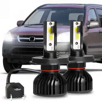 Walmart LED for Honda CRV 1997-2004 Headlight Kit H4 9003 White Bulbs High/Low Beam 300% Super Bright offer
