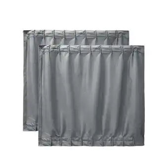 Walmart Unique Bargains 2Pcs 19.7 x 18.5 Gray Adjustable VIP Universal Car Window Curtain UV Sunshade Visor offer