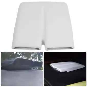 Walmart Kojem Dual Snorkel Fiberglass Hood Scoop Cap Molding Bezel for 1970-1976 Plymouth Duster Bezel offer