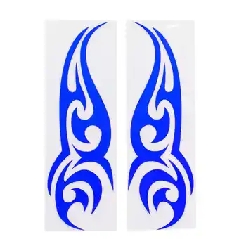 Walmart Unique Bargains 2Pcs Blue Car Motorcycle Exterior Body Reflective Waterproof Sticker Decorative offer