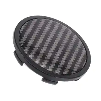 Walmart Unique Bargains Wheel Center Caps 65mm/2.56 Black 1Pc with Black Carbon Fiber Pattern Sticker offer