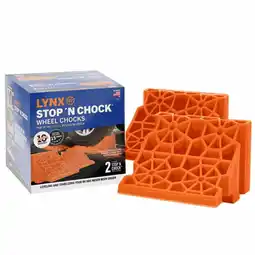 Walmart Lynx Stop 'N Chock RV Wheel Chock 2 Pack, 00018, Orange offer