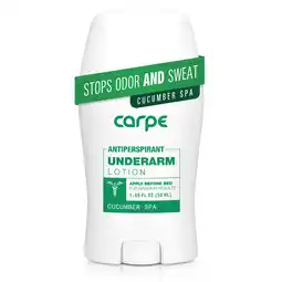 Walmart Carpe Underarm Antiperspirant and Deodorant for Women and Men, Cucumber Spa, 1.69 fl oz offer
