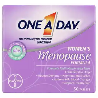 Walmart One A Day Women's Menopause Formula Multivitamin Tablets, 50 Count offer