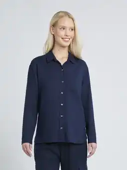 Walmart Time and Tru Women's and Women's Plus Linen Blend Oversized Shirt, Sizes XS-4X offer