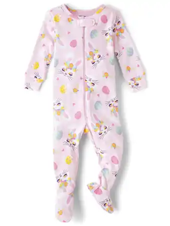 Walmart The Children's Place Easter Long Sleeve Family Matching Onesie PJs, Sizes NB-5T offer
