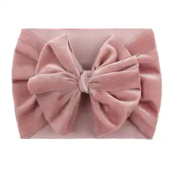 Walmart Herrnalise Kids Newborn Girls Baby Solid Headband Hair Band Bow Accessories Headwears offer