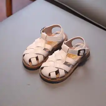 Walmart Herrnalise Baby Girls Boys Children's Beach Shoes Soft Sole Toe Crash Sandals Roman Sandals Savings offer