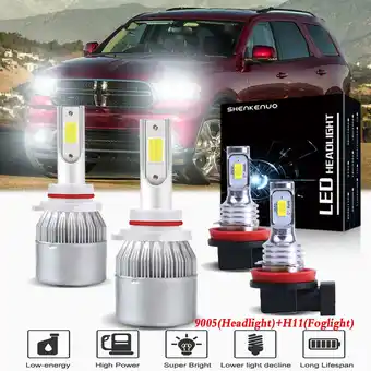 Walmart For 2016-2020 Dodge Durango Headlights 9005 LED High and Low Beam+H11 Fog Light 4pc offer