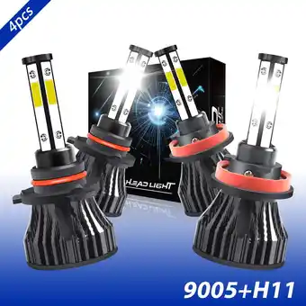 Walmart For 2015-2020 Chevrolet Suburban LED Headlight Bulbs Kit 9005 H11 High Low Beam White 6000K offer