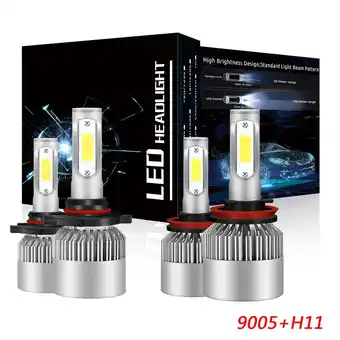 Walmart Obndvu for Honda Odyssey 2011-2020 LED Headlight 9005 High+H11 Low Light White Bulbs Kit 4pcs offer