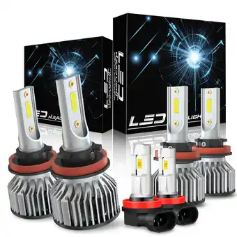 Walmart For Cadillac CTS 2008-2013 LED Headlight Bulb High Low Beam Fog Light White 6 Pack offer