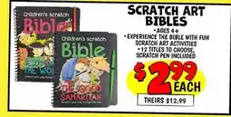 Ollie's SCRATCH ART BIBLES offer
