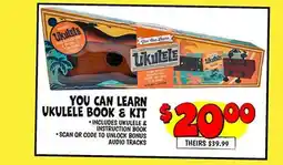 Ollie's YOU CAN LEARN UKULELE BOOK & KIT offer