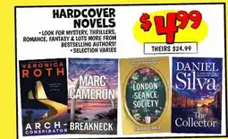 Ollie's HARDCOVER NOVELS offer