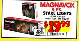 Ollie's MAGNAVOX 5 PK. STAKE LIGHTS offer