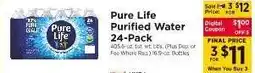 ShopRite Pure Life Purified Water 24-Pack offer