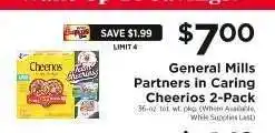 ShopRite General Mills Partners in Caring Cheerios 2-Pack offer