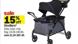 Meijer Strollers offer