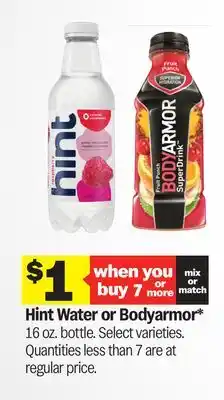 Meijer Hint Water or Bodyarmor offer