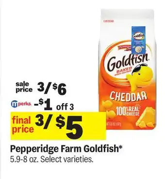 Meijer Pepperidge Farm Goldfish offer