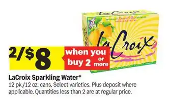 Meijer LaCroix Sparkling Water offer